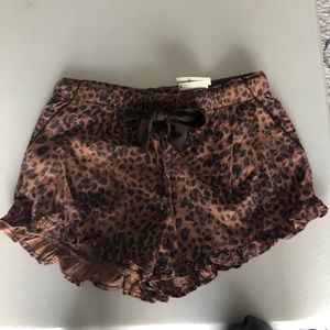 Aerie leopard/cheetah shorts